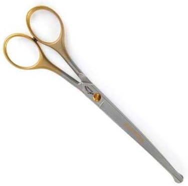 Stainless Steel Ultra Gold Curved Pet Shears with Ball Tip, 6-1/2-Inch