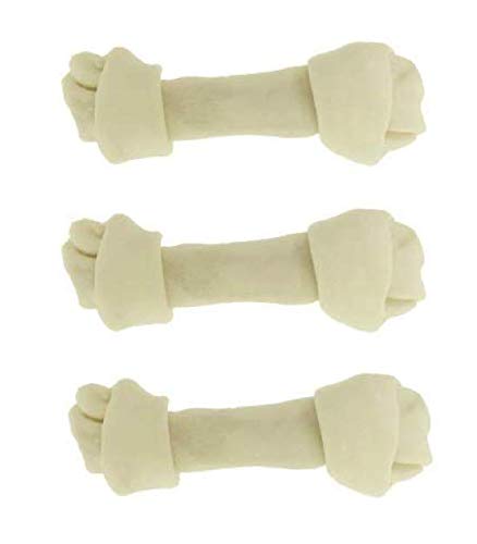 Top Dog Chews - Natural Beef Rawhide Bones (3 Pack), 8