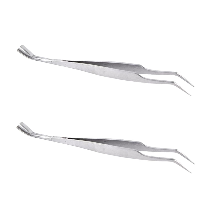 2 Pcs Stainless Steel Tick Tweezers Dual Tipped Tick Remover Tool First Aid Tweezers Tick Killer Tweezer for Human Dogs Cats Tick Remover Tools