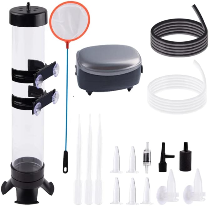 Brine Shrimp Eggs Incubator Artemia Hatchery with Silver Air Pump