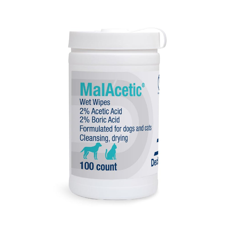 MalAcetic Wet Wipes for Dogs and Cats 100 Count