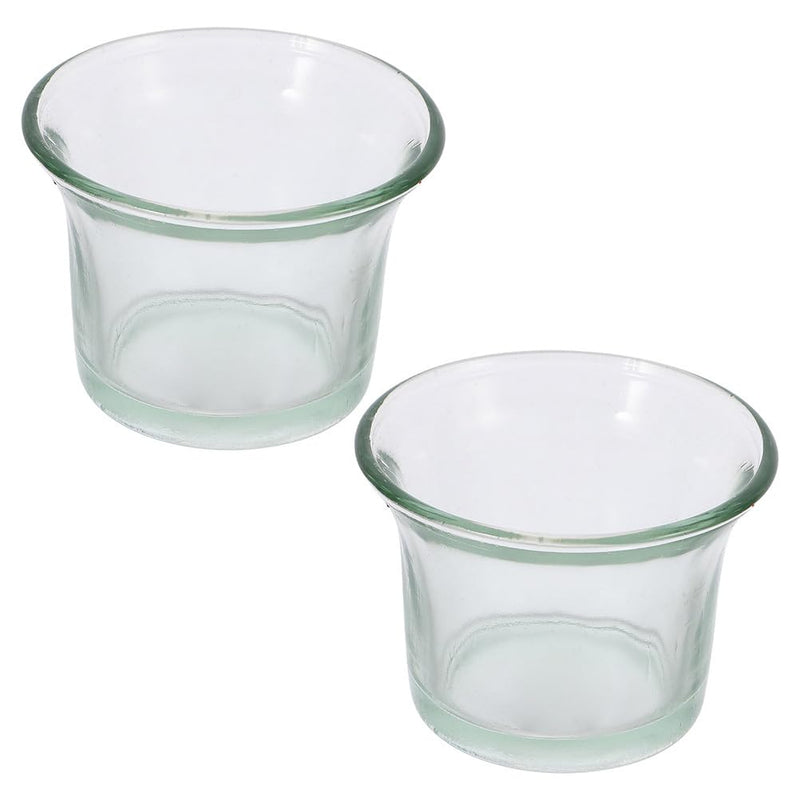 BESPORTBLE 2Pcs Glass Hummingbird Feeder Cups Replacement - Outdoor Hanging Bird Feeder Bowls for Garden Patio Balcony - Durable Glass Bird Accessories