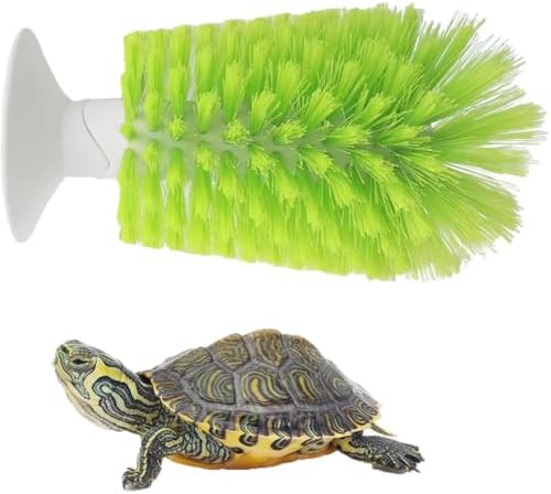 Turtle Brush with Suction Cup for Tank Scratches Back Brush Shell Cleaning Brush Scrub Red Eared Slider Turtle Exfoliate