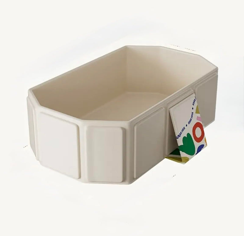 Silique Kitchen Heavy Duty Dog Bath Tub for Large & Small Dogs - Reinforced Plastic Pet Washing Tub, Portable Indoor Outdoor Grooming Bath, Multi-Purpose Utility Basin Indoor & Outdoor Use