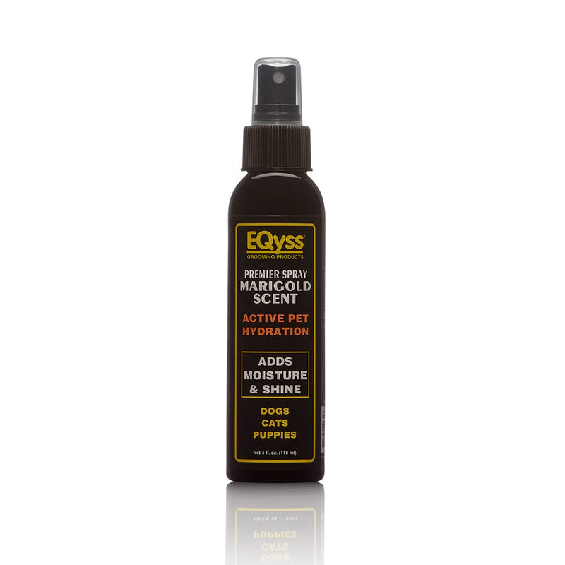 EQyss Premier Pet Spray Marigold Scent - Moisturizes & Conditions for Healthy Skin/Coat, Non-greasy, Adds Shine - Great for Dogs, Cats, Puppies (4 oz)