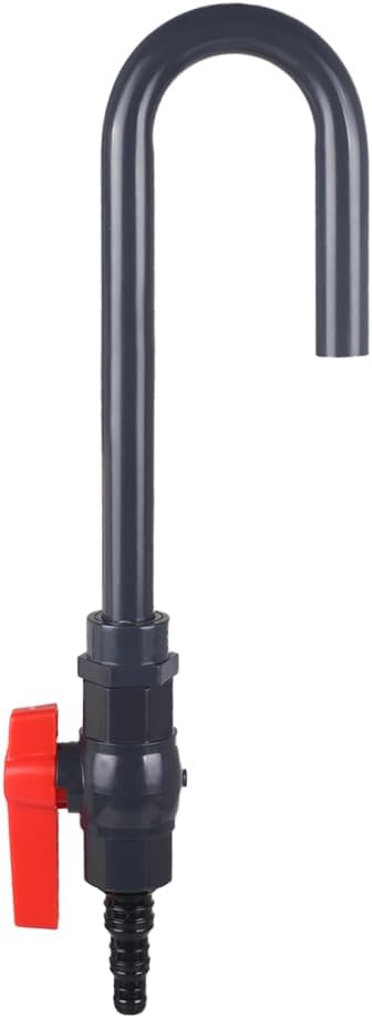 MiOYOOW Aquarium Water Changer, PVC Aquarium Water Filler Hanging Fish Tank Hook Filler with Flow Switch for 1/2“, 5/8”,