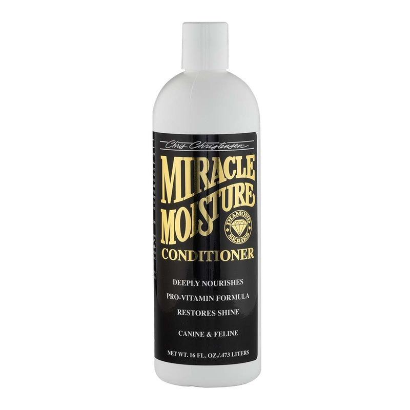 Chris Christensen Diamond Series Miracle Moisture Dog Conditioner, Groom Like a Professional, Pro-Vitamin Formula, Provides Maximum Moisture, Use on Both Dogs and Cats, Made in USA, 16 oz
