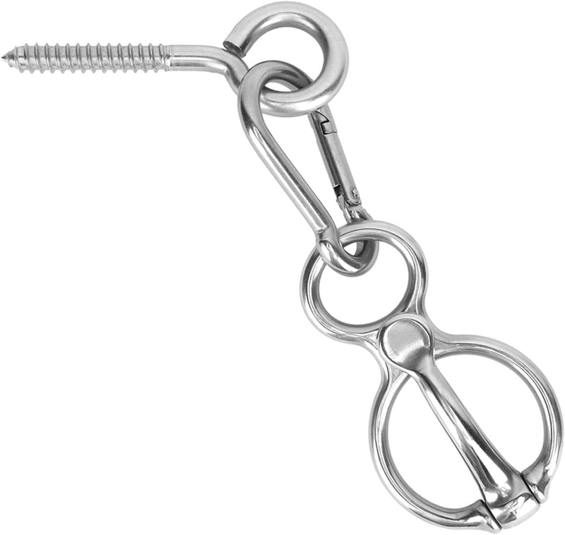 Dayimado Horse Tie Ring, Stainless Steel Tie Ring for Horses, Durable and Safe Horse Tack Supplies for Indoor and Outdoo