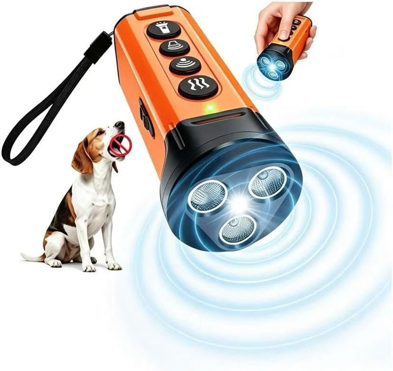 Dog Bark Deterrent Device,50FT Range Ultrasonic Dog Repeller,6 Training Modes&4 Using Scenarios Dog Whistle to Stop Bark