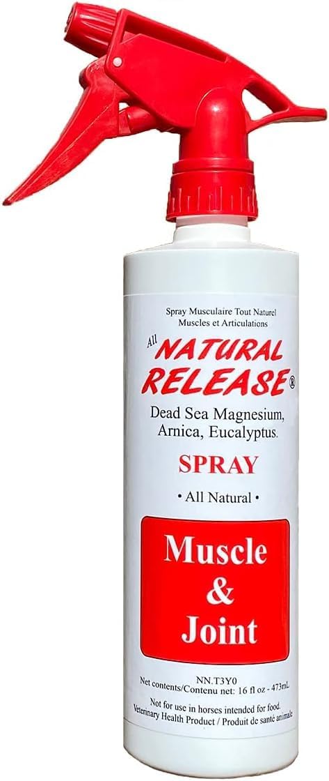 Four Oaks Farm Ventures, Natural Release Muscle Spray Treatment - Horse Liniment for Sore Muscles, Joint Pain, Tendon &