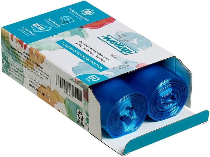 Litter Box Waste Drawer Liners Roll Refill, Compatible with Litter Genie and Litter Genie Plus, with 60 Bags…