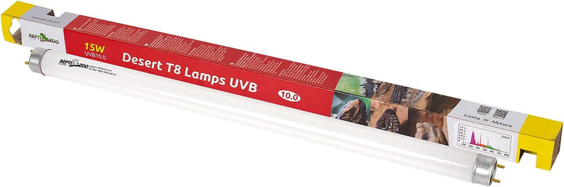 REPTI ZOO T8 Reptile Sun UVB Terrarium Desert Reptile 18 inch UVB Bulb Fluorescent Lamp Tube T8 15 Watt Habitat Lighting