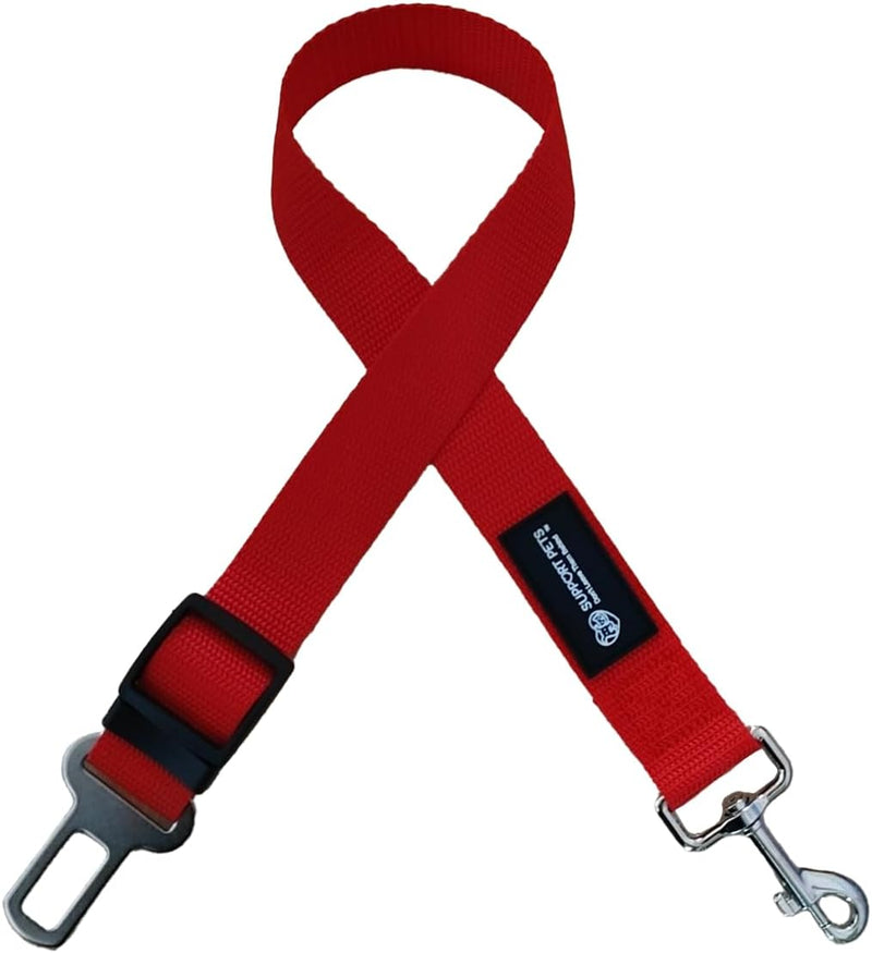 Support Pets Dog Seat Belt for Car – Adjustable Dog Safety Seatbelt Harness for Dogs & Puppies – Vehicle Seatbelt Clip f