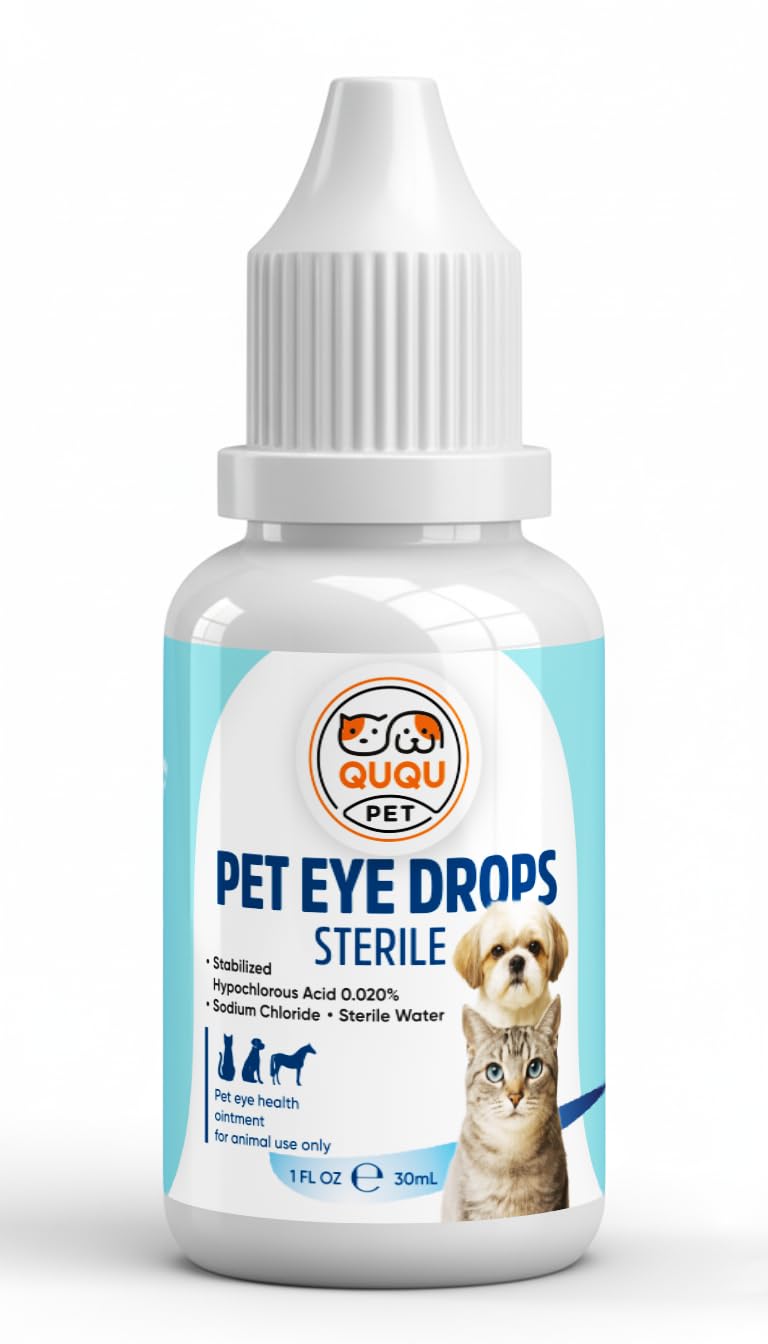 dog eye drops and cat eye drops , pet eye drop , Vet-Recommended Dog Eye Infection Treatment to Soothe Infection Allergy,Relieve Dry Eyes Pink Eyes, Pet Tear Stain Cleaner Horses (0.98 Fl Oz)