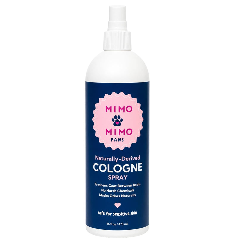 MIMO MIMO PAWS Dog Cologne Spray 16 oz – Deodorizing Pet Perfume for Dogs & Cats, Fresh Scent Odor Eliminator, Long-Lasting Between Baths, Alcohol & Paraben Free, Sensitive Skin Safe, Made in USA