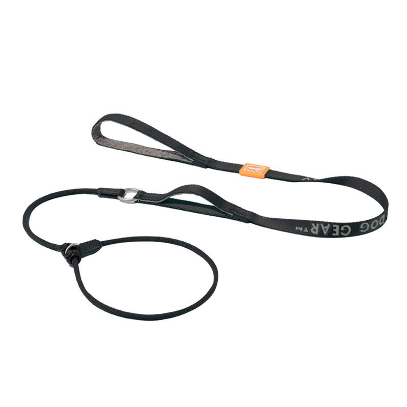 HowGo Slip Lead Dog Leash with Padded Handles | Lightweight Dog Training Leash with 360°Swivel Anti-Tangle | Heavy-Duty Lead and Collar for Large Medium and Small, No-Pull Walking (Black, 5.0FT)