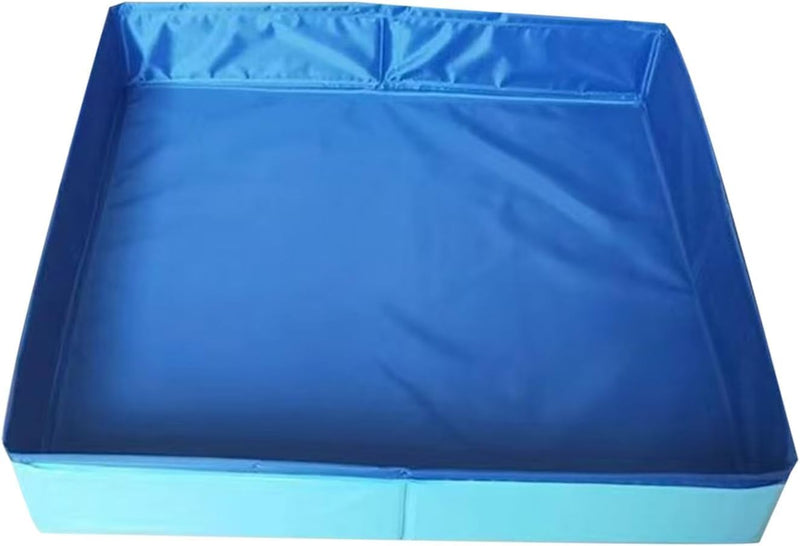 Foldable Dog Pool – Heavy-Duty Hard Plastic Small Dog Pool for Puppy & Cats, Portable Shallow Pool, Outdoor/Indoor Cooli