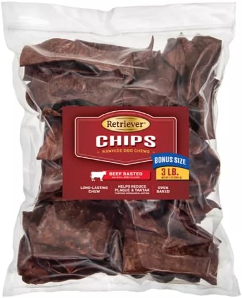 Quality Retriever Beef-Basted Natural Dog Chew Treats (Chips)