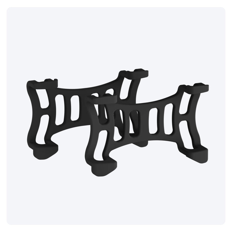 Tractive Rubber Clip Mount x2 for Tractive Dog 6 GPS Tracker (Black)