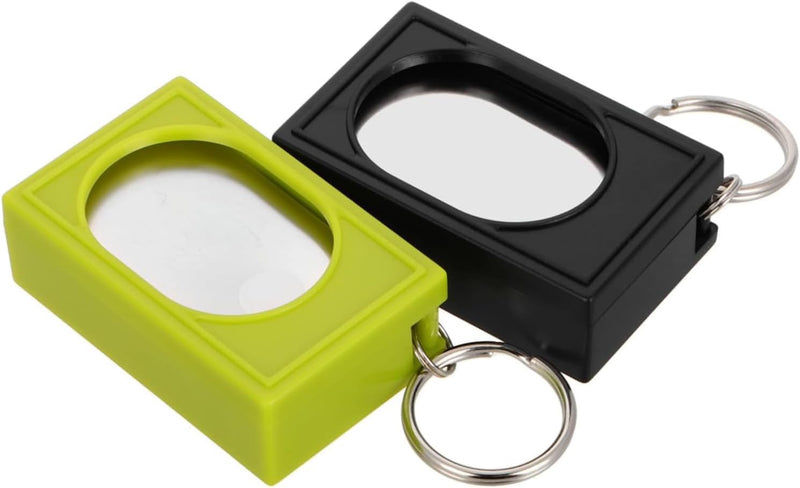 2pcs Portable Square Box Training Clicker Puppy Clicker Trainer for Dogs Cats Birds Lizards Fish Aid for Indoor Use
