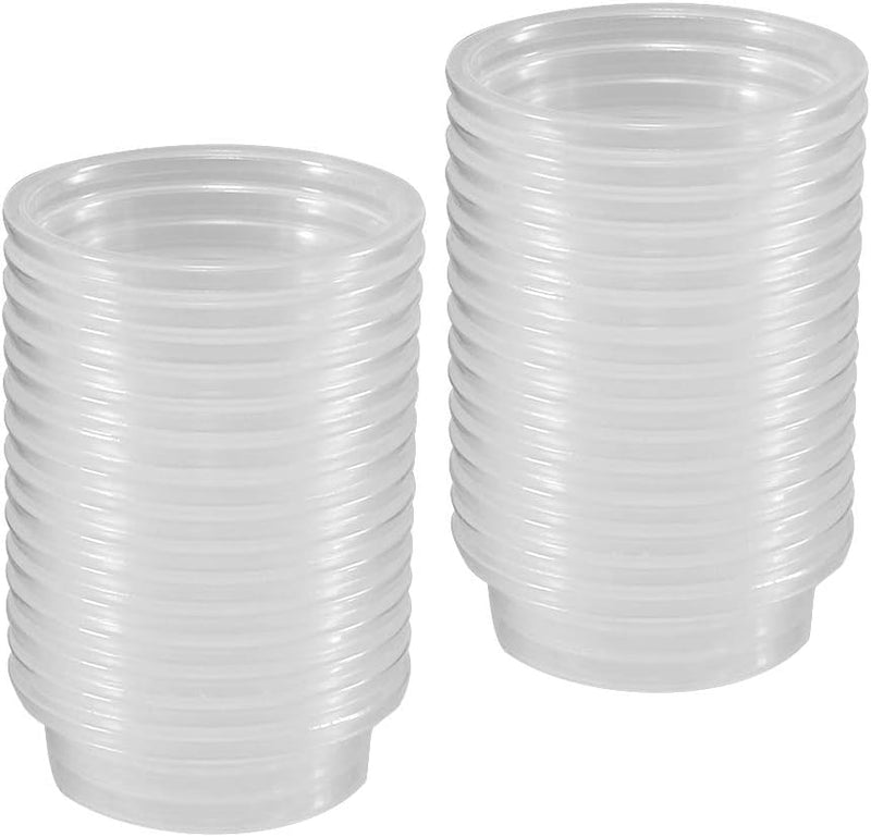 YOGURTCK 100pcs Crested Gecko Feeding Cups Reptile Feeder Bowls for Putting in Water and Food, Fit Lizard and Other Smal