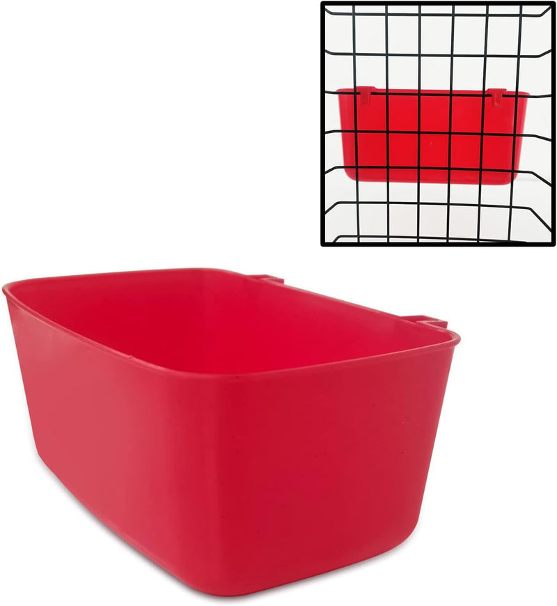 26 Pack Rabbit Feeder Waterer Chicken 21 oz Food Water Cage Cups Puppy Cat Hanging Feeding Dish Coop Bowl Watering Conta