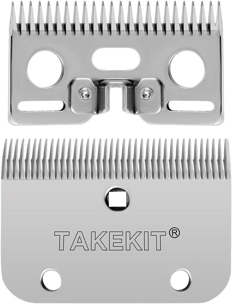 TAKEKIT Horse Clippers Replacement Blades, Detachable Universal Blades for Professional Horse Grooming Clippers, Top and