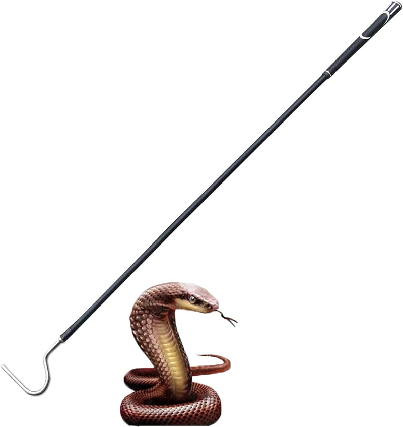 High-Carbon Snake Hook Reptile Stick Tongs Grabber Pick-up Handling Tools for Catching Controlling or Moving Snakes, 49i