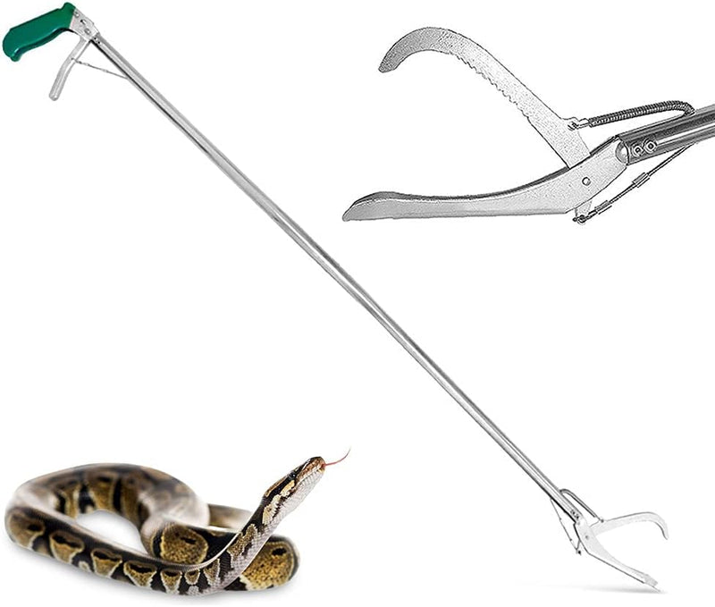 IC ICLOVER 52 Inch Professional Snake Grabber, Heavy Duty Long Snake Tongs