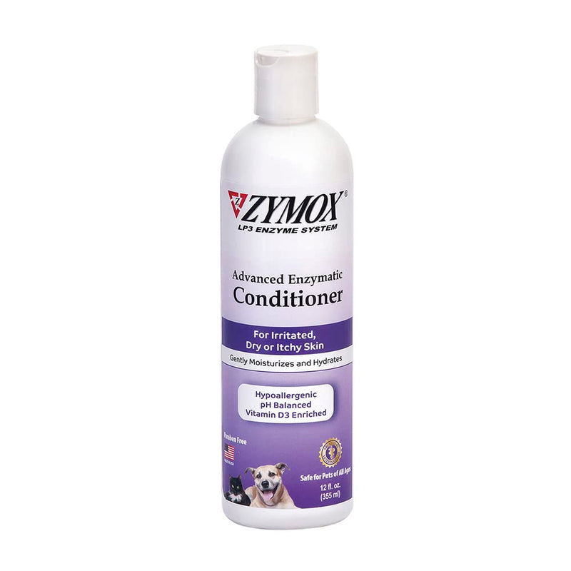 ZYMOX Advanced Enzymatic Leave-On Conditioner, 12oz. – for Pets & Animals of All Ages: Conditions, Detangles, Soothes, & Moisturizers Skin & Coat