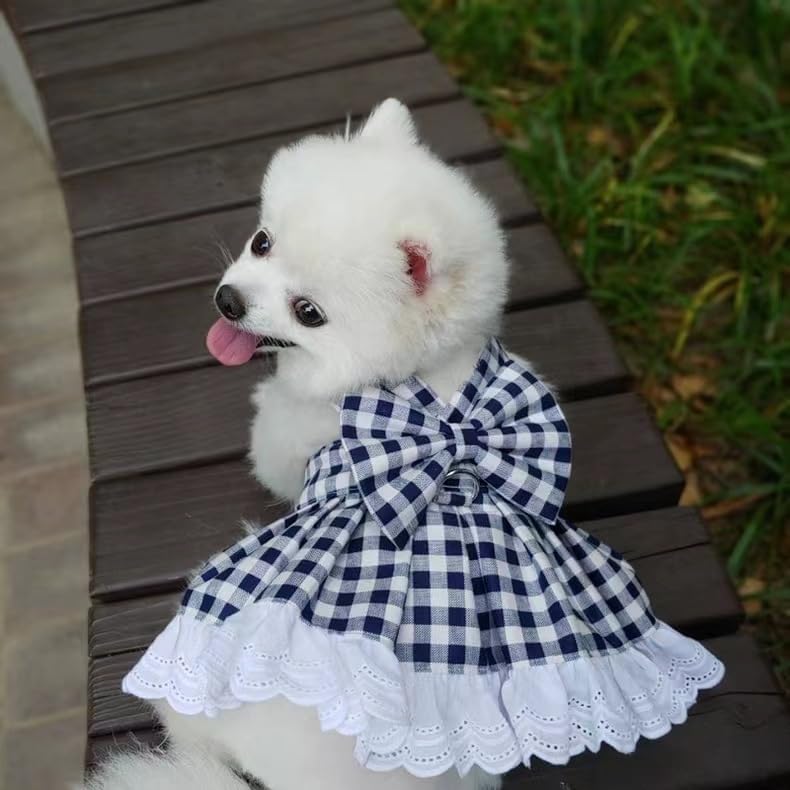 Plaid Pet Dress - Cute Dog & Cat Checkered Outfit