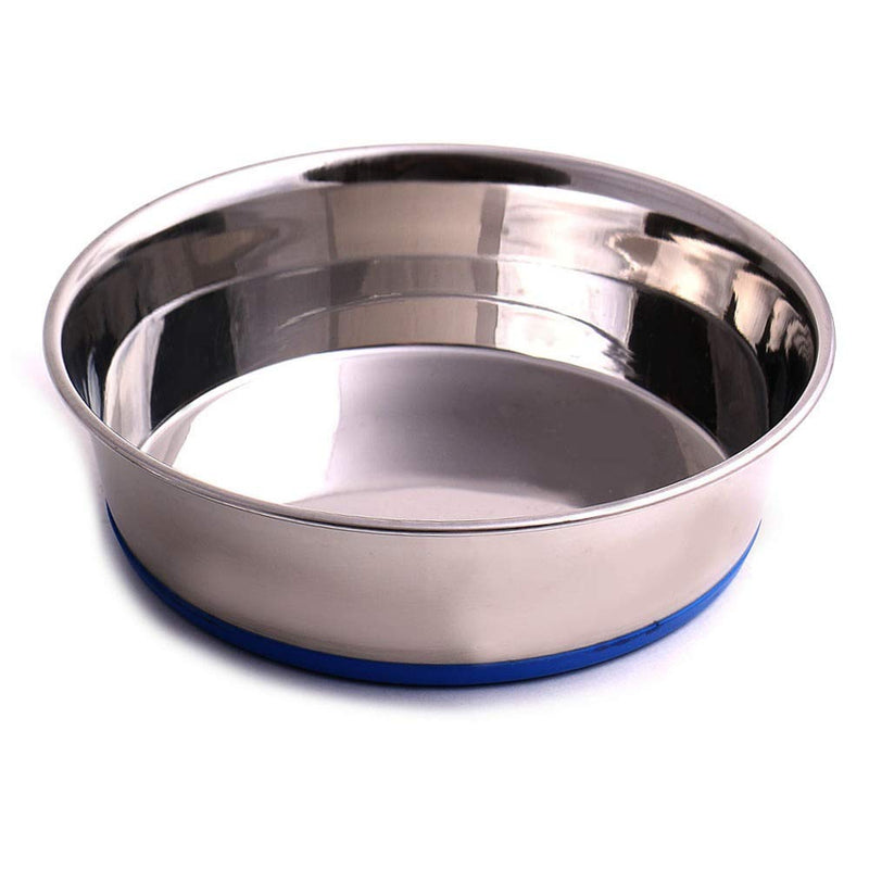 Max and Neo Heavyweight Non-Skid Rubber Bottom Stainless Steel Dog Bowl - We Donate a Bowl to a Dog Rescue For Every Bowl Sold (Medium - 50oz - 8