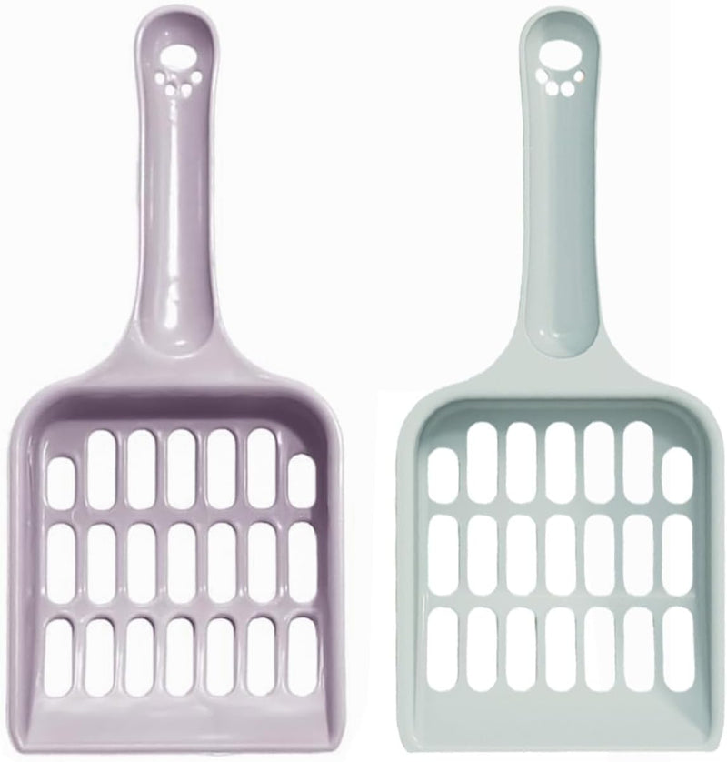 2 Pcs Cat Litter Scoop, Strong Cat Poop Scoop, Plastic Cat Litter Tray Scoop, Poop Scoop Cat Litter, Pooper Scooper Cat