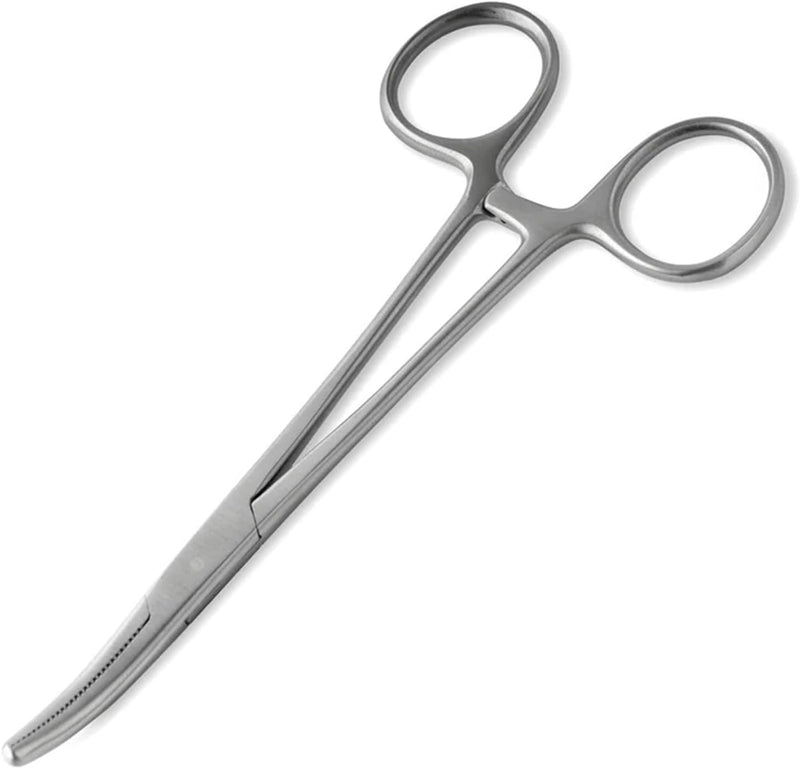 Jeffers Stainless Steel Artery Forceps Needle Holder, Locking Hemostat Veterinary Surgical Instrument, Stainless Steel C