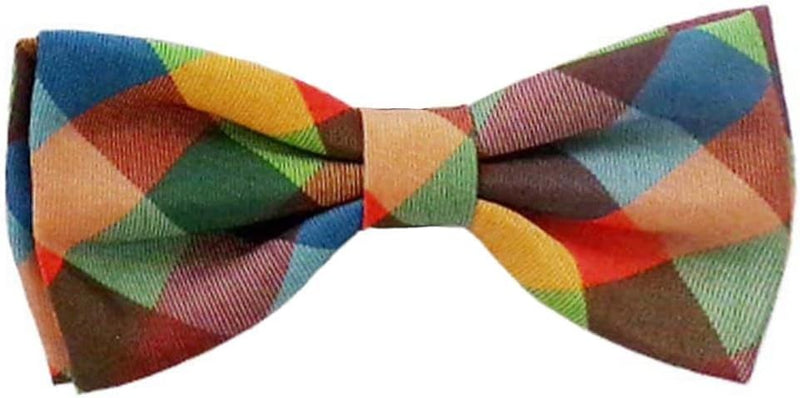 Huxley & Kent Pet Bow Tie for Dogs & Cats, Fall Check, Small/Medium