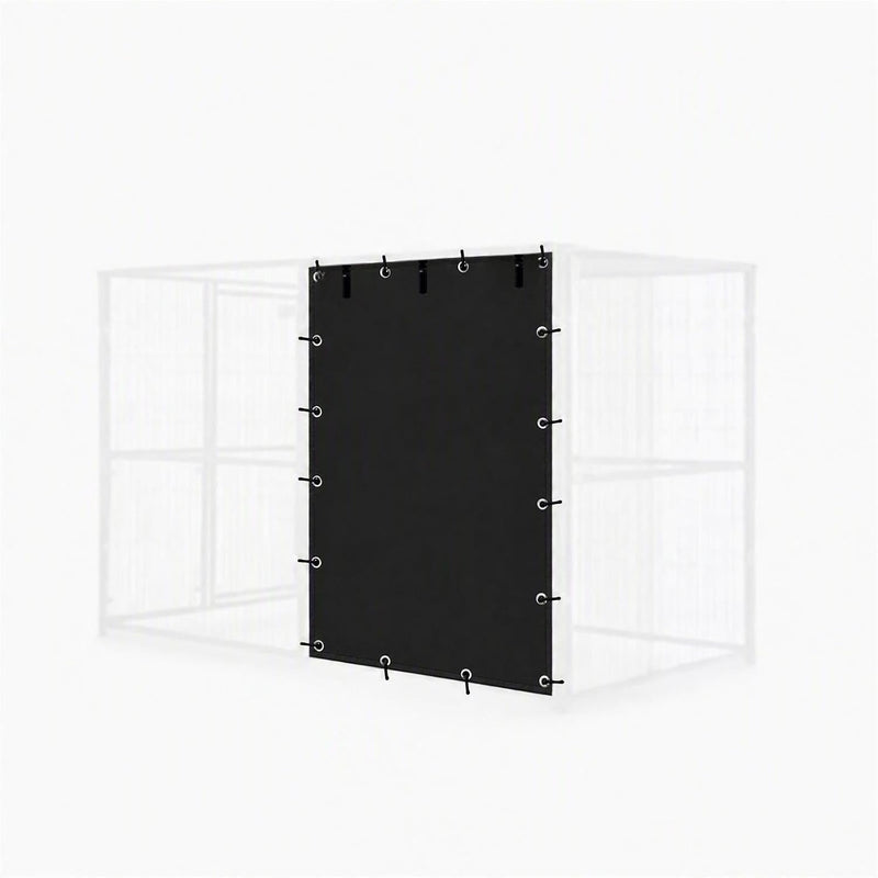Outdoor Dog Kennel Cover All-Weather Dog Kennel Panel 5 x 6 ft Black