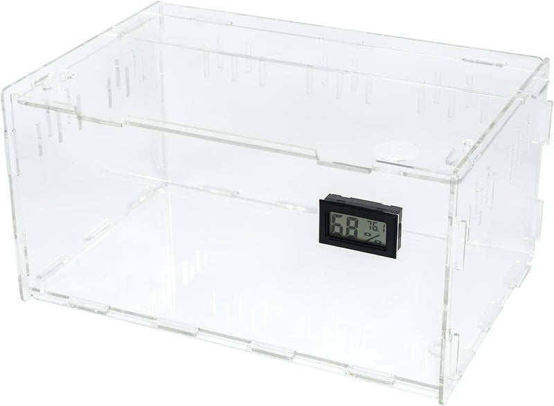 BETAZOOER Large Acrylic Reptile Terrarium Breeding Tank 15.3