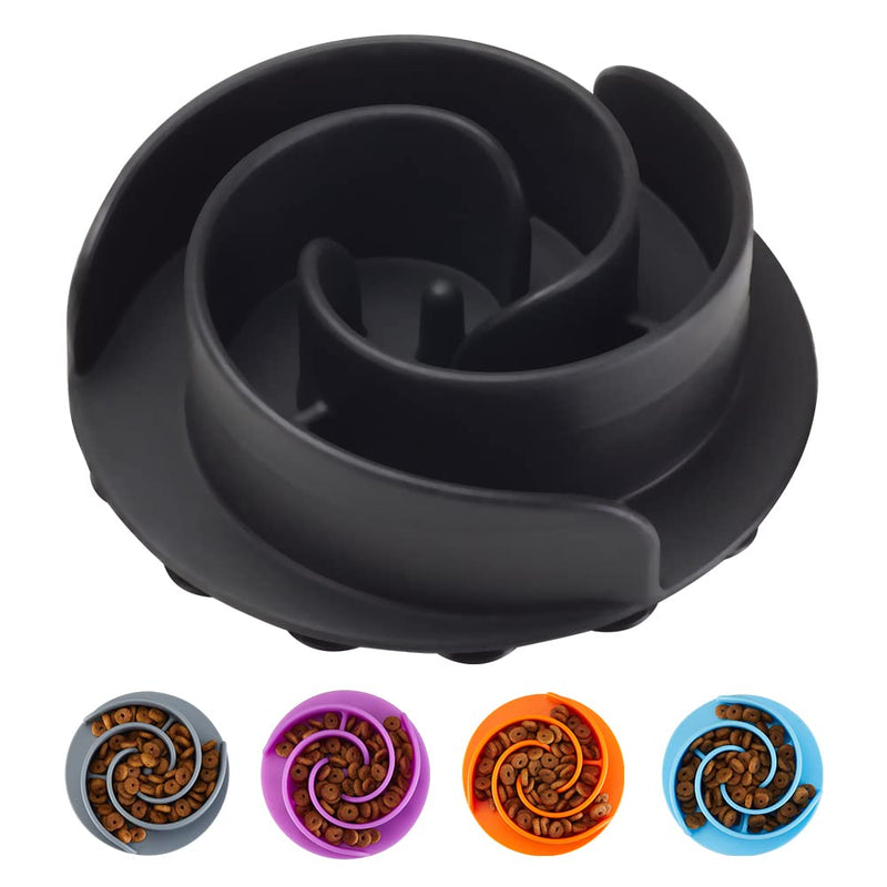 Slow Feeder Dog Bowls Insert, Animire Soft Silicone Slow Eating Dog Food Bowl for Small, Medium and Large Dogs, Compatible with Regular and Elevated Bowls