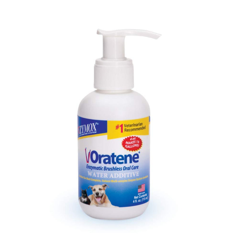 PET King Brands Zymox Oratene Water Additive Enzymatic Brushless Oral Care, 4 Ounces