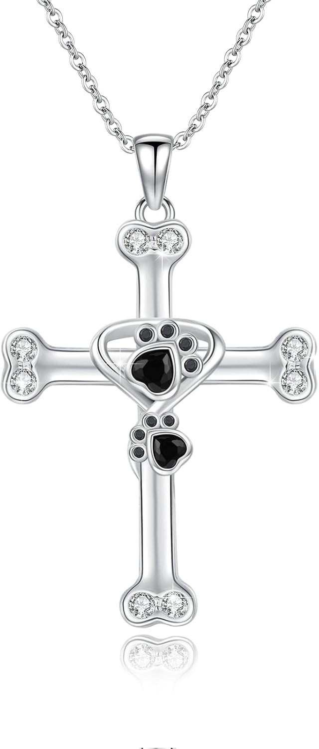 Cross Necklace Sterling Silver Faith Angel Wings Celtic Butterfly Bachelor Cap Necklace Cross Pendant Religious Jewish C