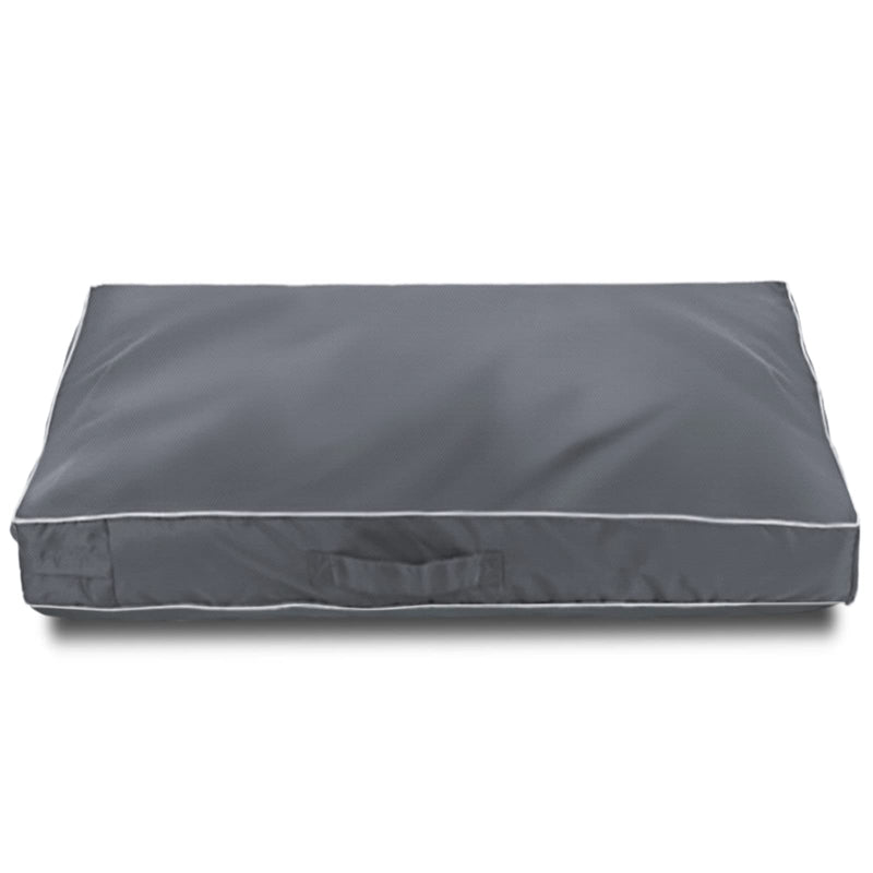 Chinchilla Waterproof Heavy Dog Bed Cover Washable, with Zipper Opening Fillable Universal Dog Bed Replacement Cover.Cover Only (Large, Gray)