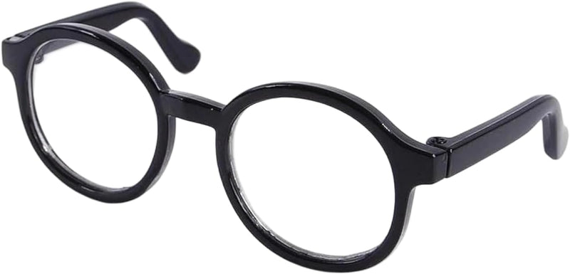 Black Pet Dog Cute Glasses Clear Lens Retro Glasses Photo Props Transparent Cat Sun Glasses for Small Dogs Cats Cosplay Costume Dog Sunglasses