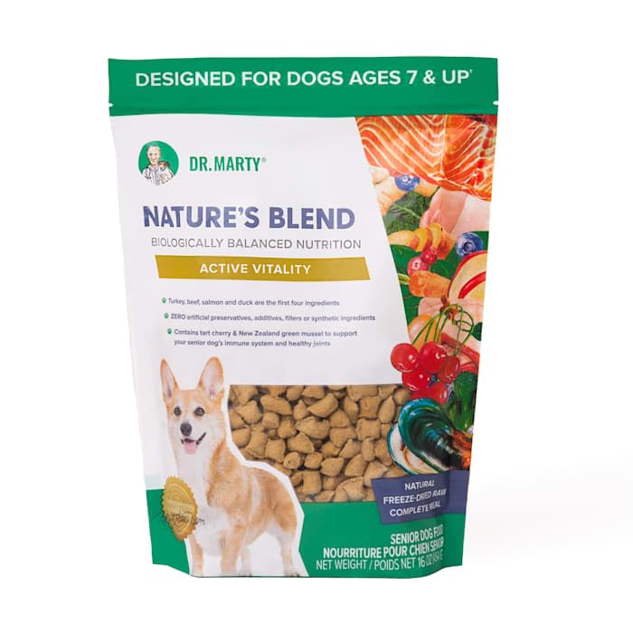 Dr. Marty Nature's Blend Active Vitality Freeze Dried Dog Food, 16 oz.