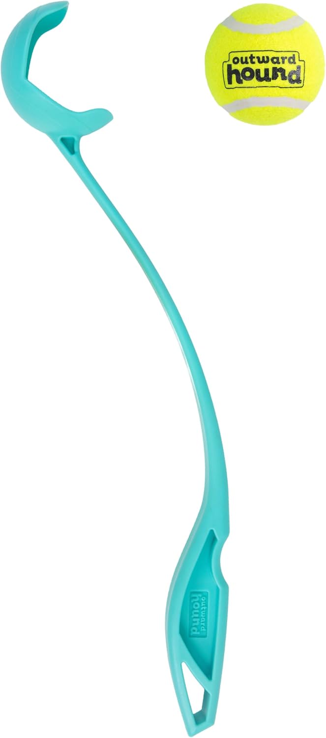 Outward Hound FlyFetch Launch-A-Ball Dog Ball Launcher Toy, 15.5