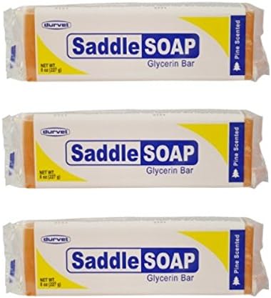 (Pack of 3) Saddle Soap Glycerin Bar for Leather