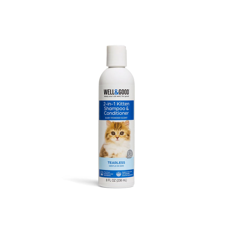 Well & Good 2-in-1 Tearless Kitten Shampoo & Conditioner 8 fl. oz.