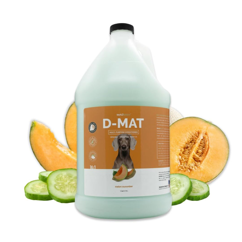 Bark2Basics D-Mat Dog Conditioner, 1 Gallon – All Natural, Multi-Purpose, Eliminates Static, No Additives, Dematting, Aids in DeShedding, Professional