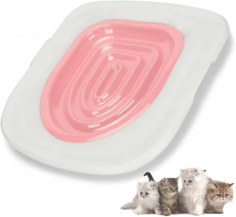Cat Toilet Trainer Kit, Universal Cat Toilet Training Systems, Pink