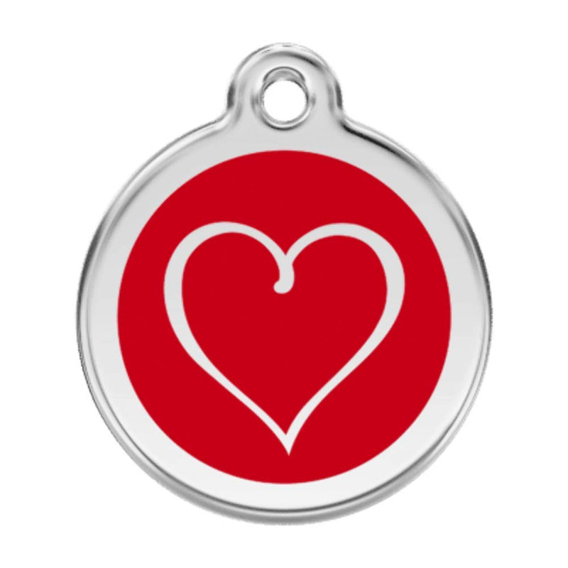 RedDingo enamel pet id tag, small,