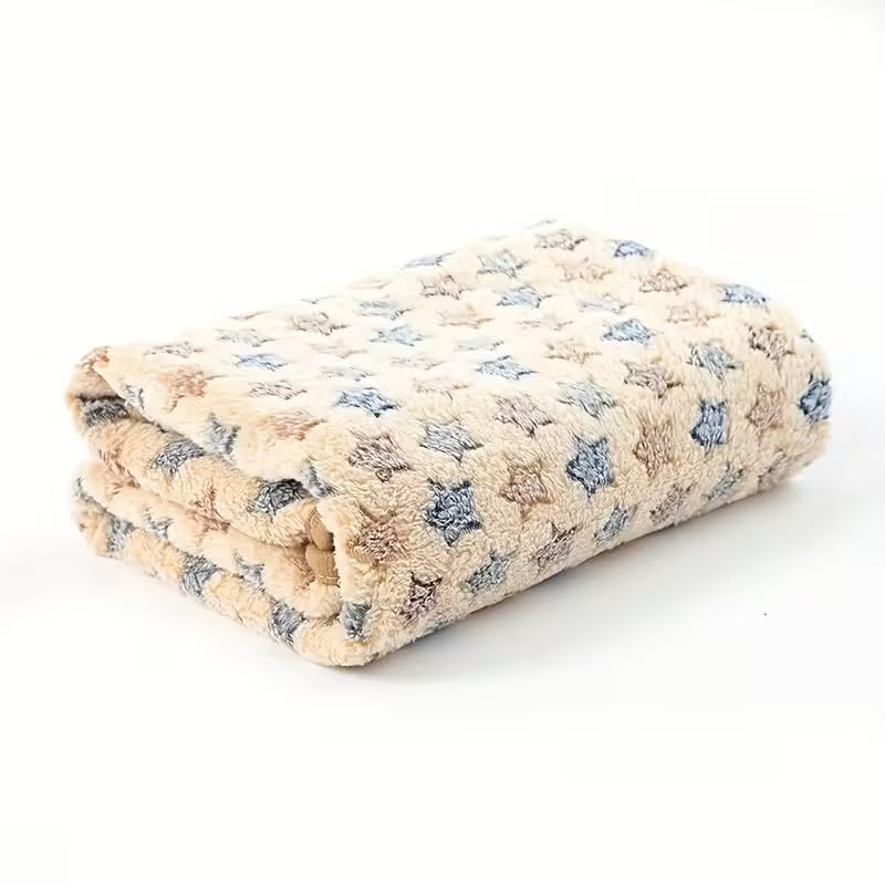 1pc Soft Pet Blanket for Cat & Dog, Essentials for Kittens & Puppies Sofa Cage Bed Use, Pet Supplies, Idea Gift - 16 * 23Inch, Brown